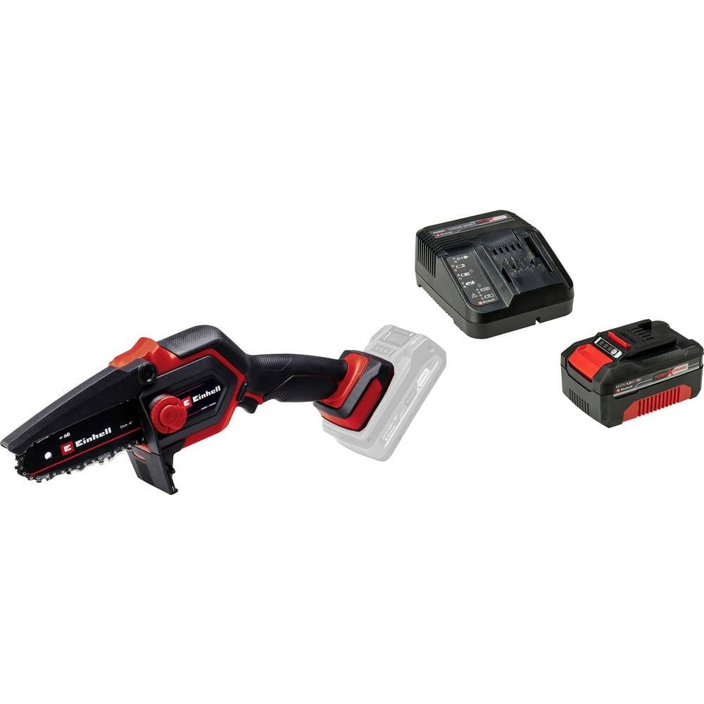 Einhell Akku-Kettensäge Set bestehend aus Akku-Astkettensäge GE-PS 18/15 Li BL Solo und, inkl. Akku, inkl. Ladegerät
