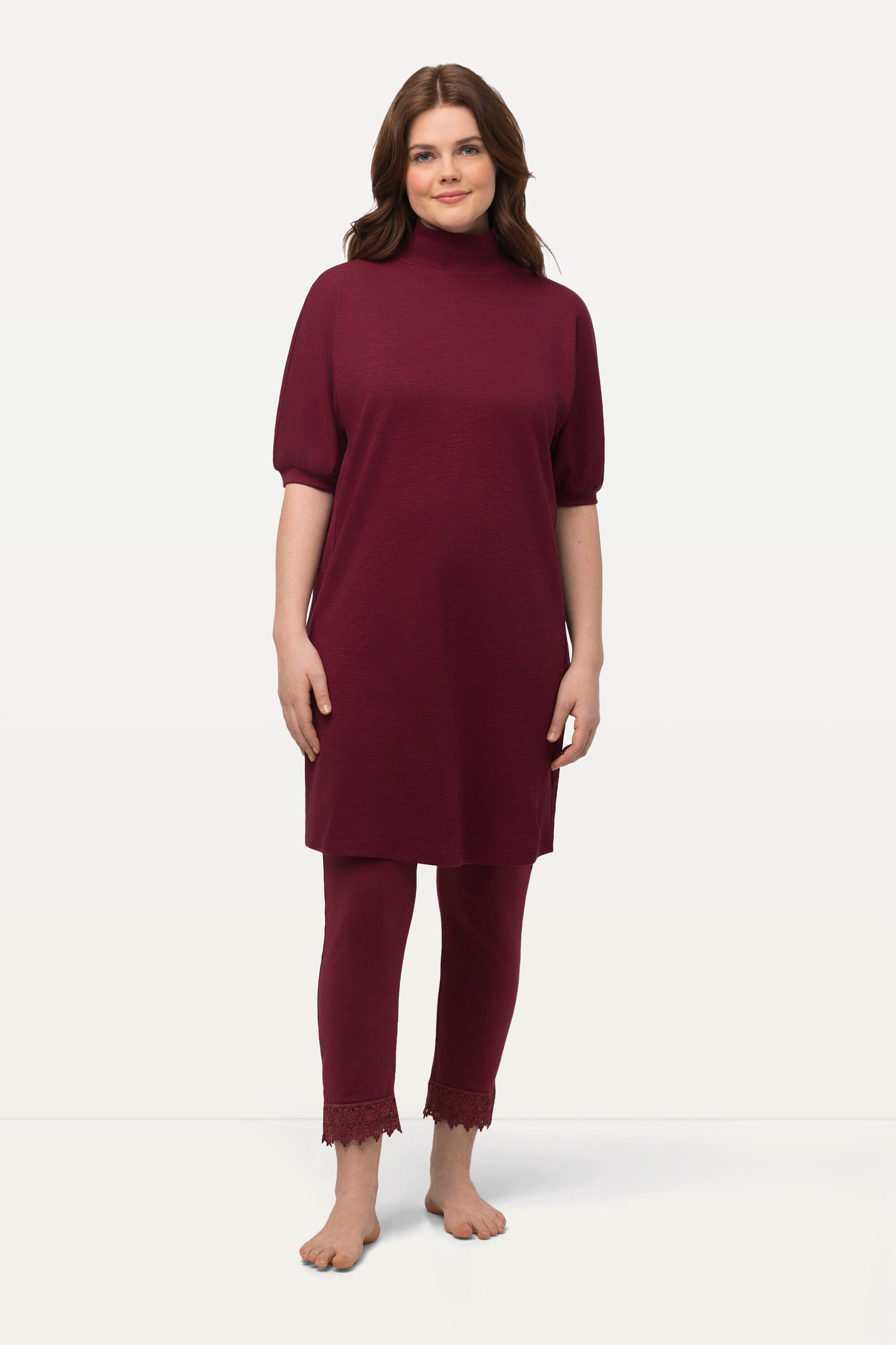 Ulla Popken Longshirt Longshirt Eggshape Rollkragen günstig online kaufen