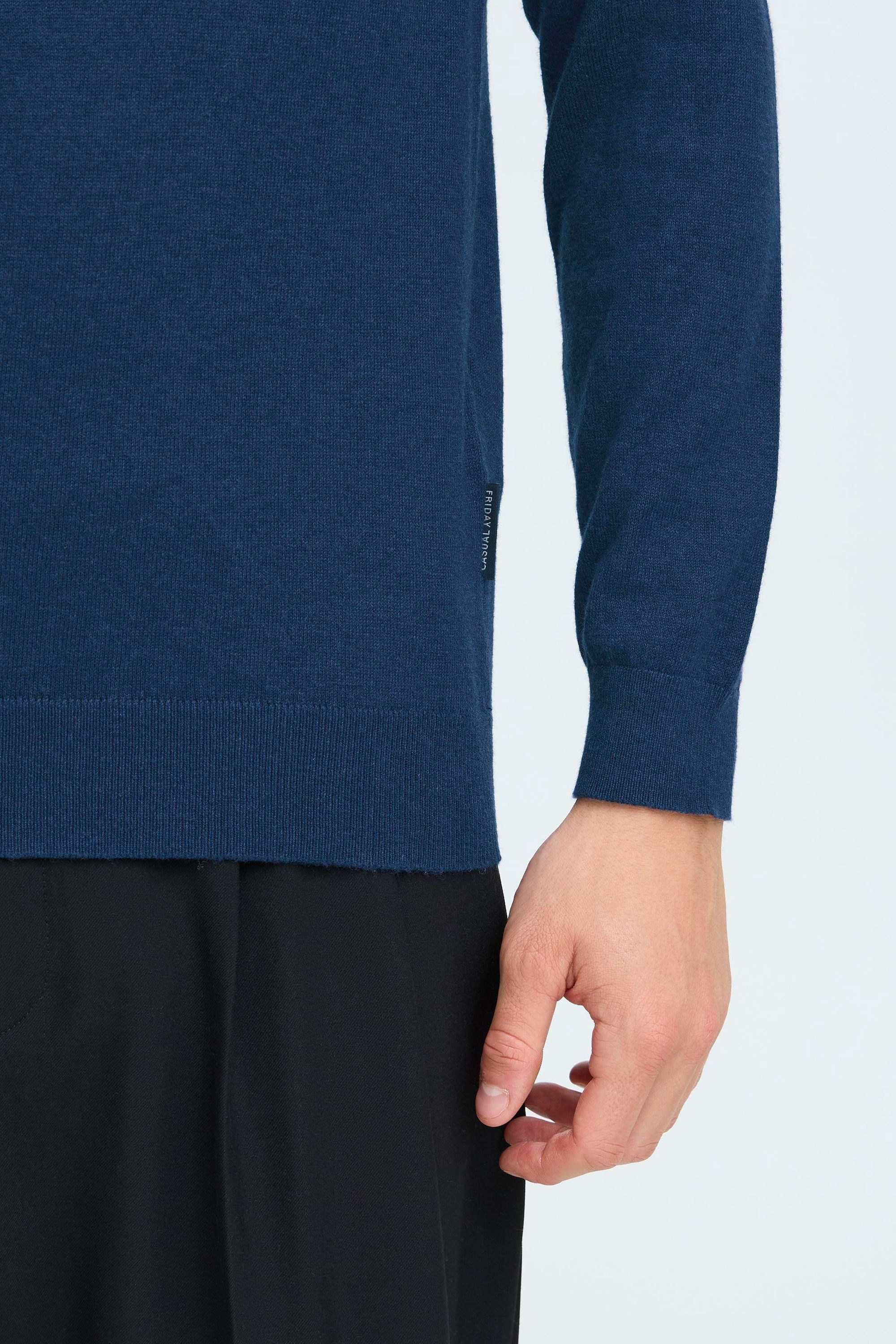Casual Friday Strickpullover CFFrode Modisches Polo-Longsleeve