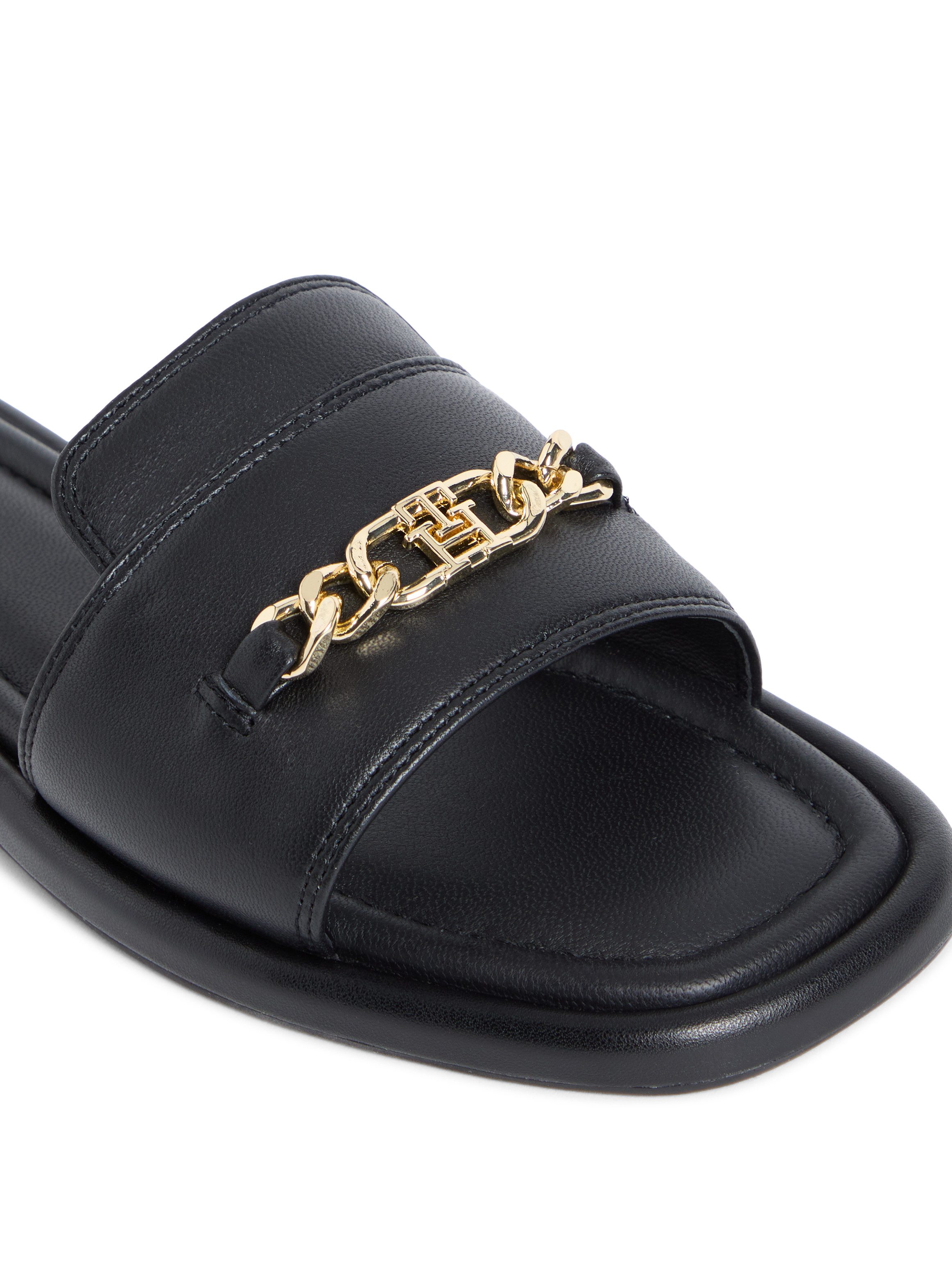 Tommy Hilfiger LEATHER HORSEBIT MULE Pantolette Sommerschuh, Schlupfschuh m günstig online kaufen