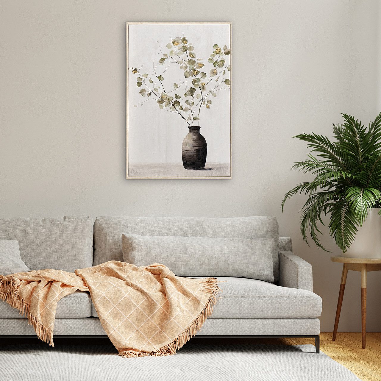 ArtUniverse Gemälde Soft Golden Green 60x90 cm, .