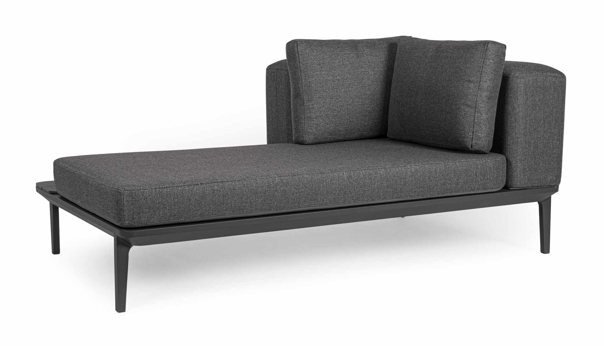 Feeling4Home Gartensofa Matrix aus Aluminium, Anthrazit