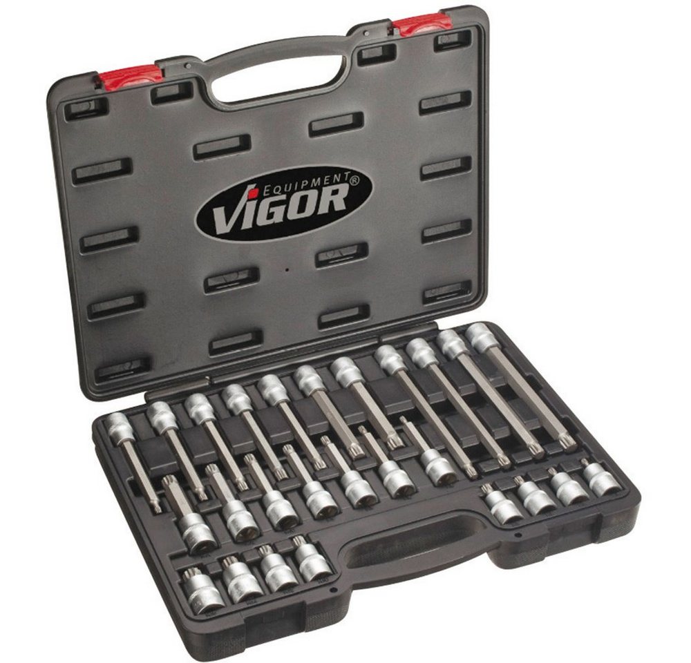 Thumbnail - VIGOR Steckschlüssel Vigor Steckschlüssel-Bit-Einsatz-Set 1/2" (12.5 mm) 26teilig V1918
