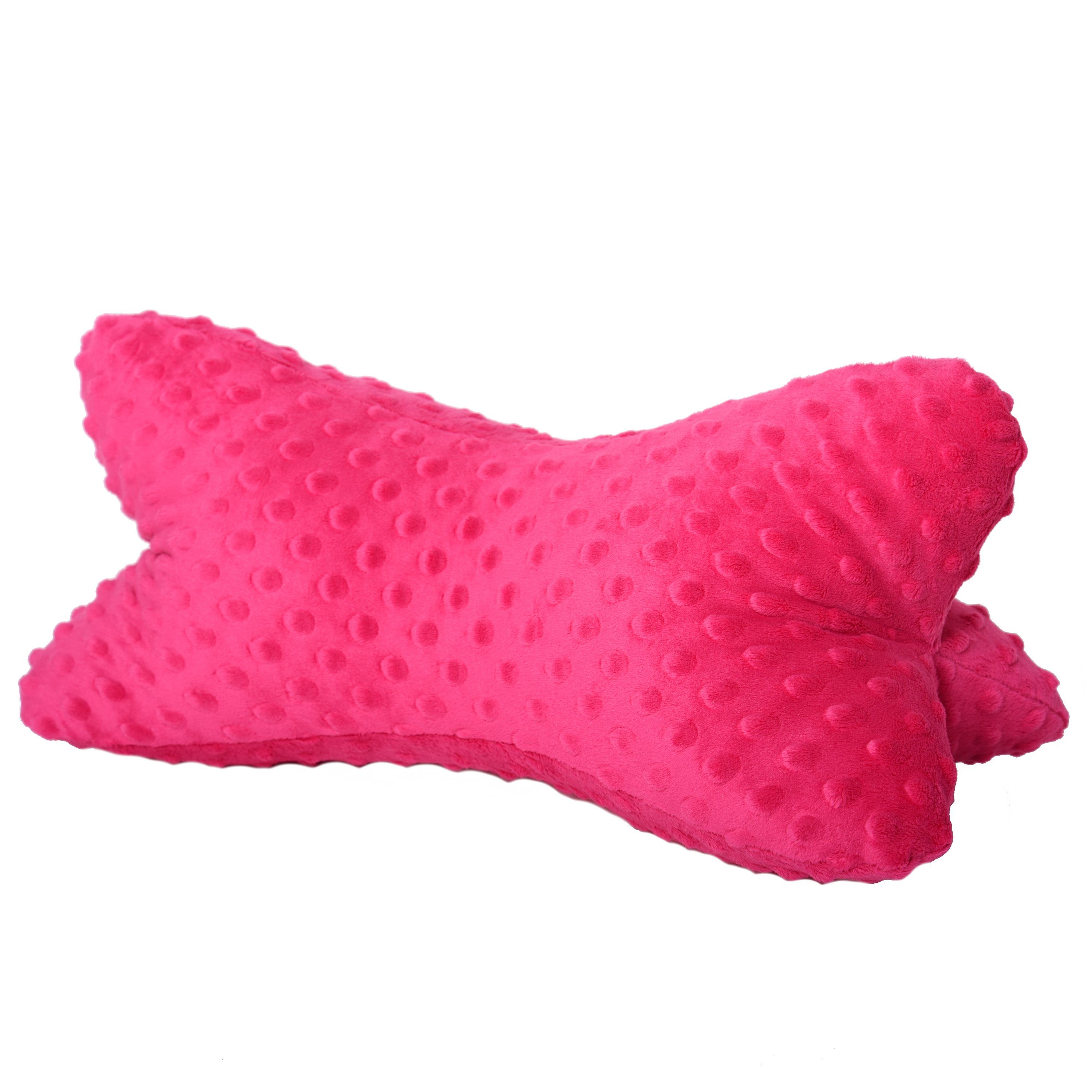 Dr. Berger Living Nackenkissen Dr. Berger Leseknochen Minky Fuchsiapink 40 x 18 cm