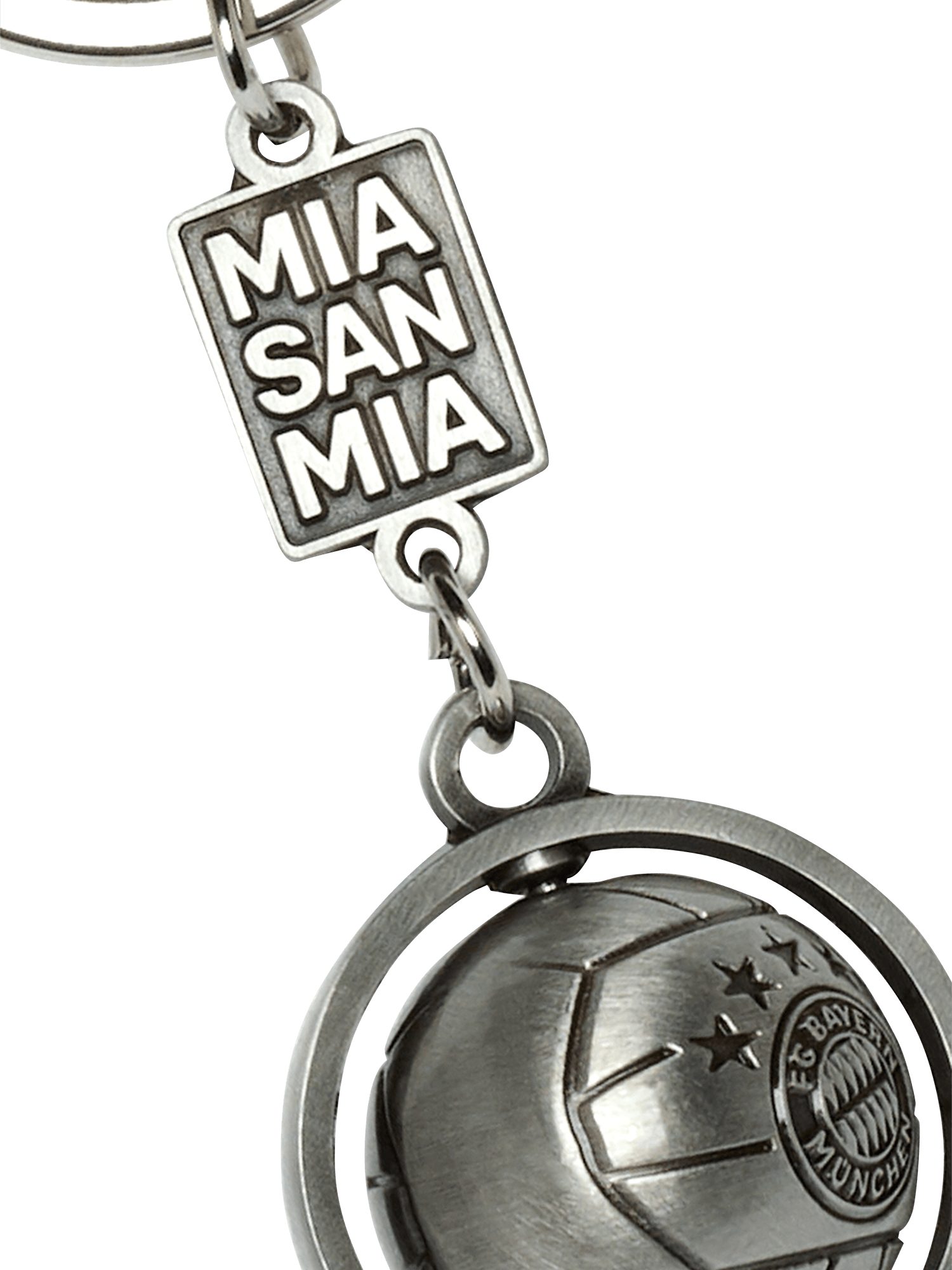 FC Bayern München Schlüsselanhänger FC Bayern München Schlüsselanhänger 3D Ball Silber I Fußball