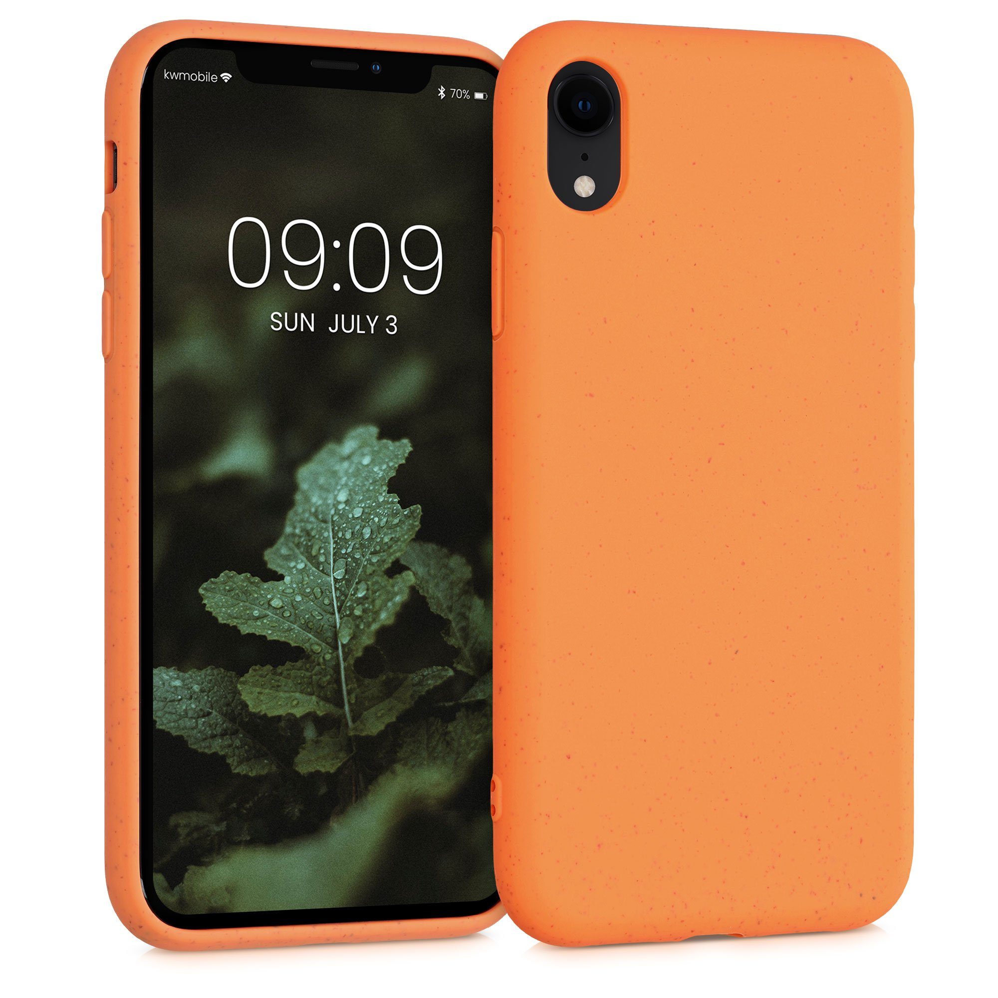kalibri Handyhülle Hülle für Apple iPhone XR, Nachhaltige Handy Schutzhülle aus Stroh und Silikon