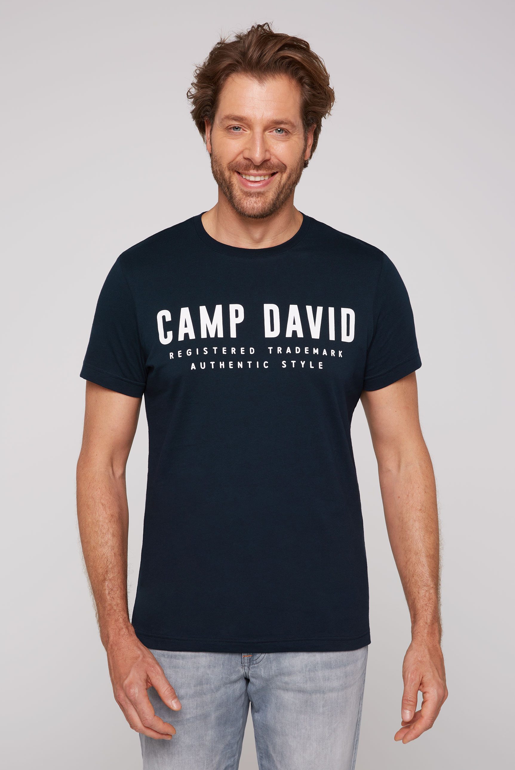 CAMP DAVID T-Shirt mit Logo Print günstig online kaufen