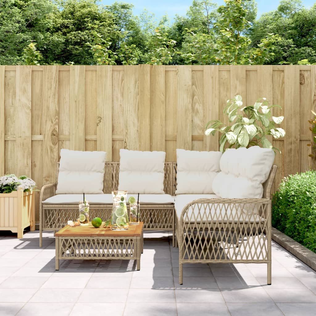 vidaXL Gartenlounge-Set 2-tlg. Garten-Sofagarnitur mit Kissen günstig online kaufen