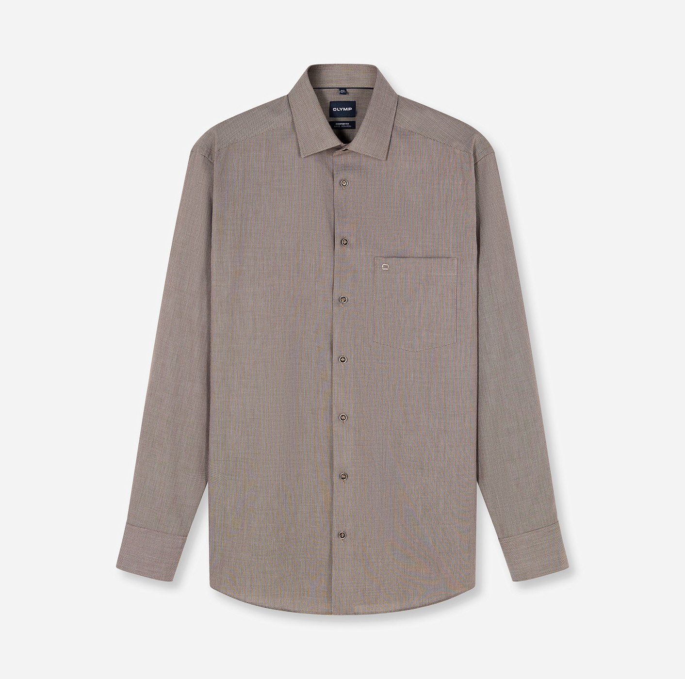 OLYMP Langarmhemd Luxor Businesshemd, New-Kentkragen, Comfort Fit