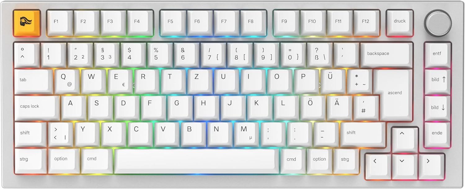 GLORIOUS Glorious GMMK Pro Gaming Tastatur, Hot-Swap, RGB Gaming-Tastatur