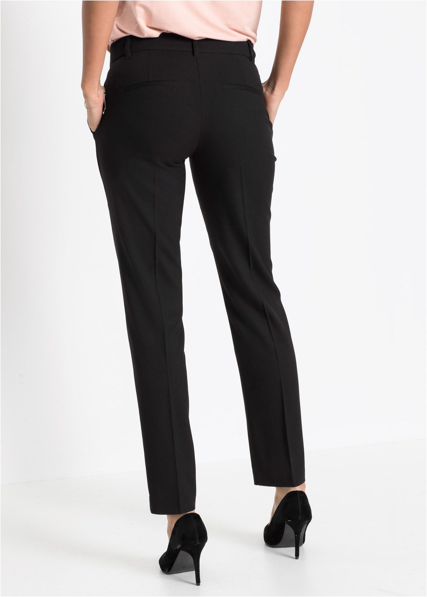 bonprix Anzughose Slim fit Passform, mit Stretchanteil, mit Bügelfalte