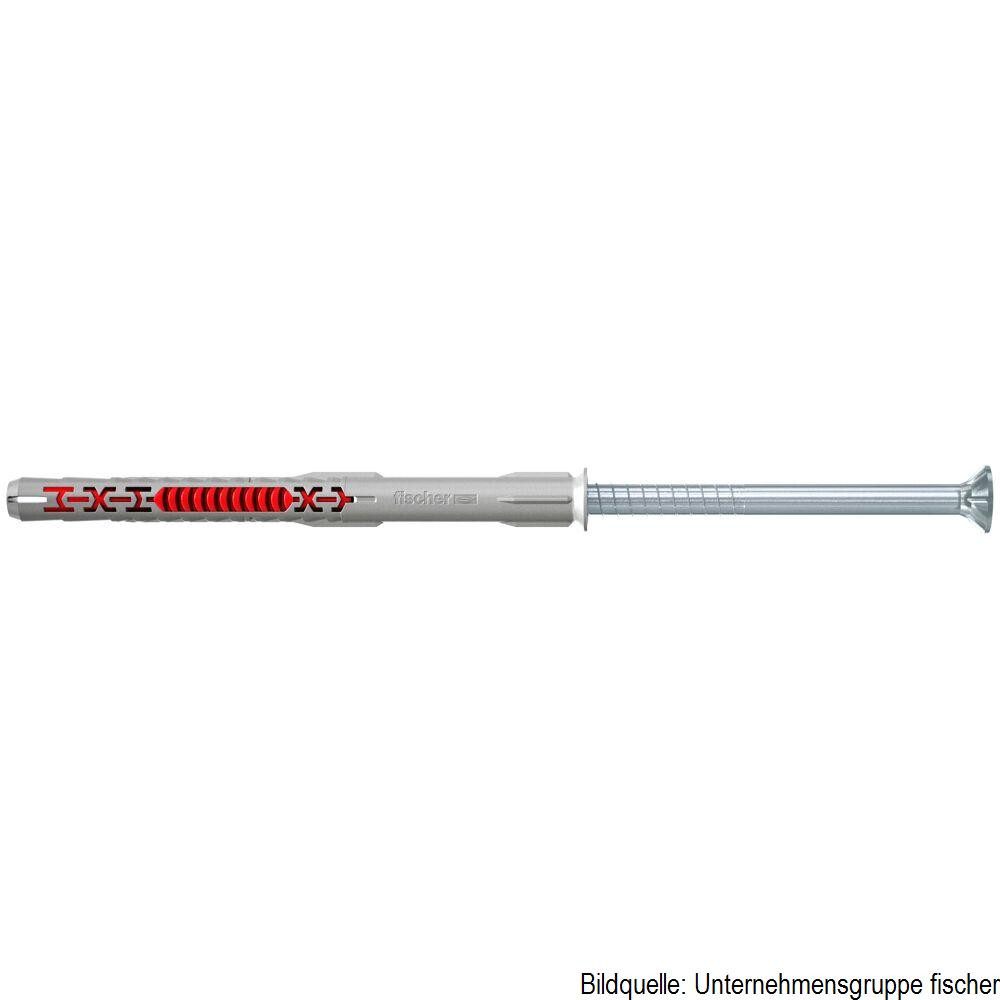 Fischer Langschaftdübel Langschaftdübel DuoXpand 8 x 120 T K, 8 x 120 mm, (Senkkopf, 4-tlg., galvanisch verzinkter Stahl)