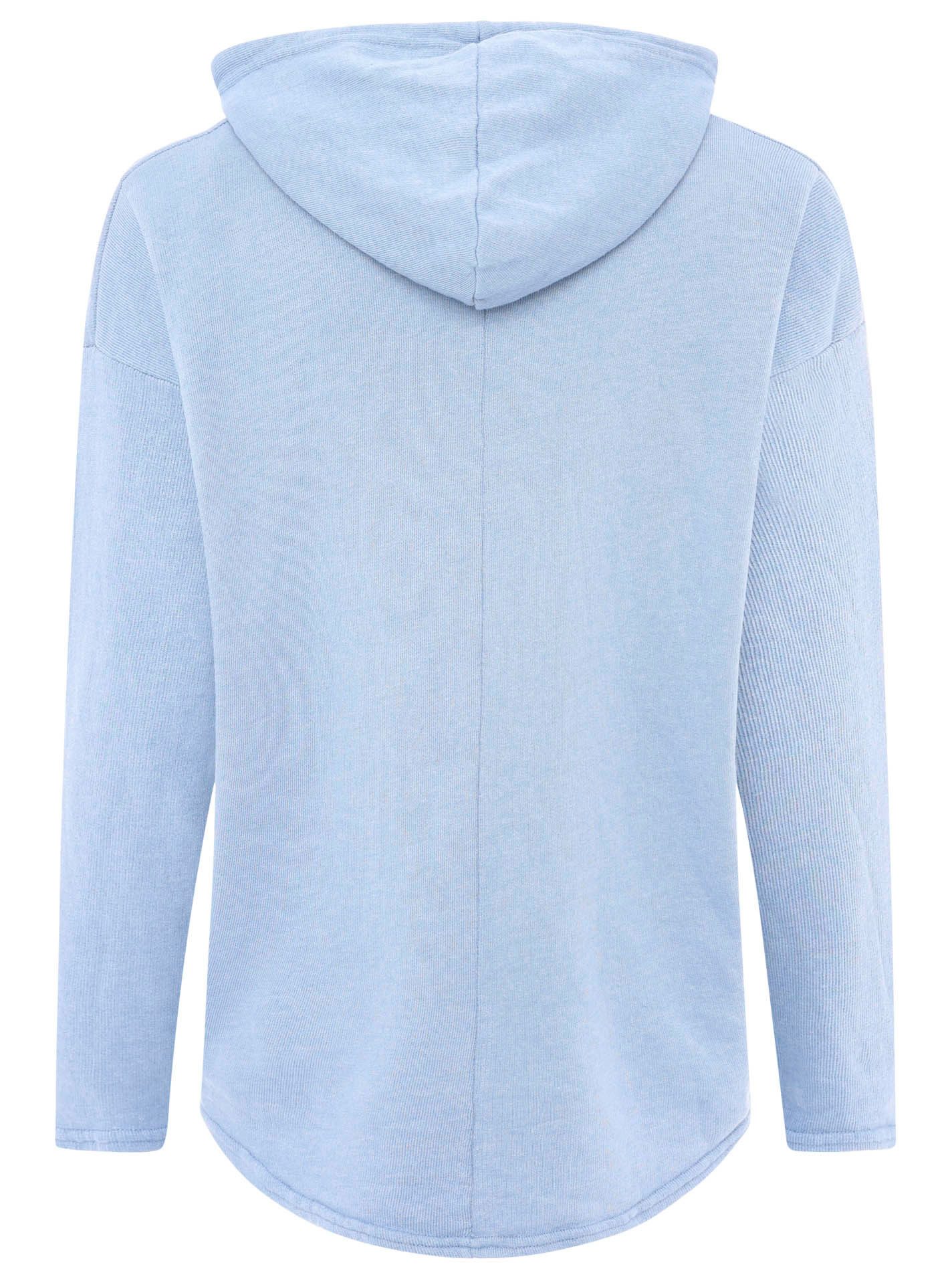 Zwillingsherz Hoodie "Moin" Kapuze, Kordelzug, Langarm, maritimer Schriftzug – Bild 4 von 5