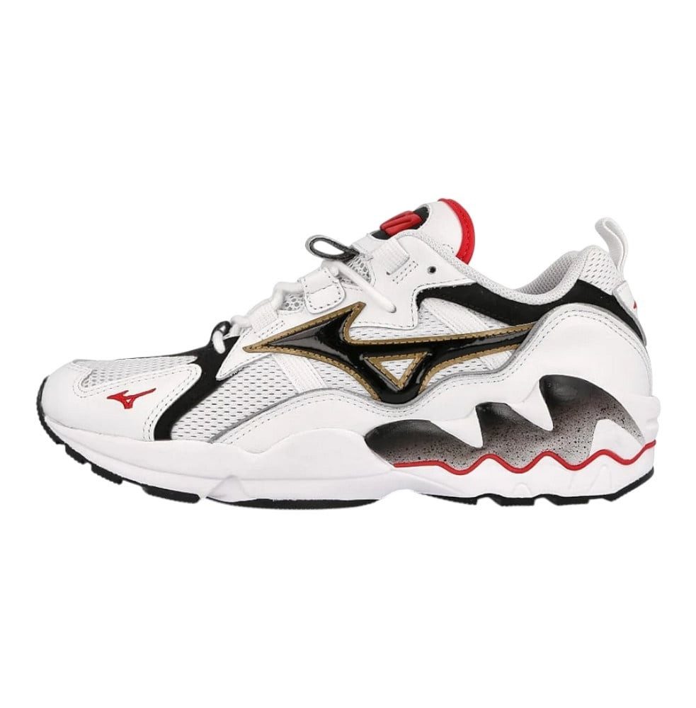 Mizuno Wave Rider 1 OG weiss/schwarz/rot Herren Sneaker