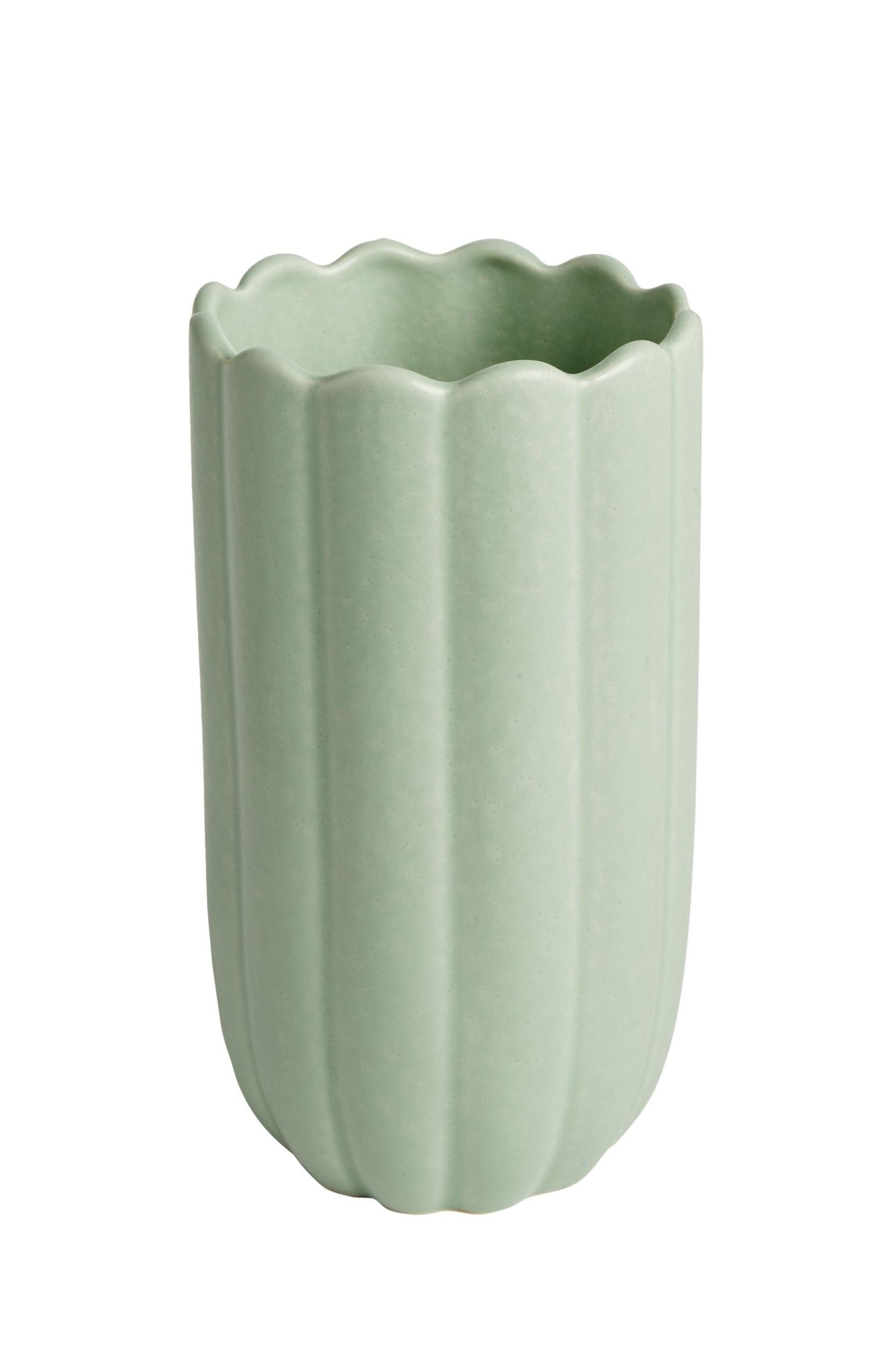 Dekovase Kleine Vase mit Bogenkante