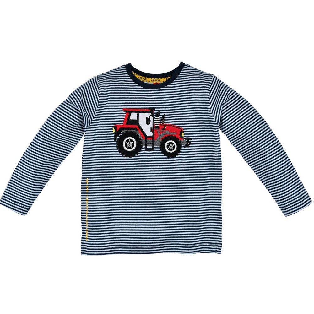 BONDI Langarmshirt »Kinder Pullover "Traktor" Geringelt 33131, Blau Weiß -  Jungen Shirt Traktor Trecker Bulldog Applikation« (1-tlg) online kaufen |  OTTO