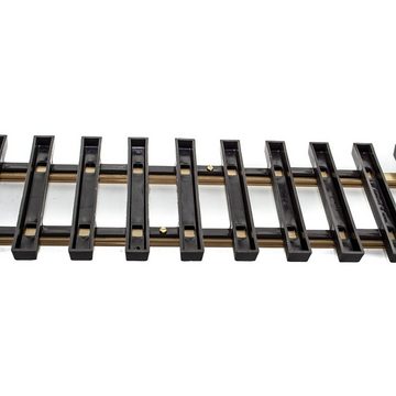 ML-Train Gleise-Set gerade mit 15 mm Messing Schraub-Verbindern 60-150 cm mit allen, Spur G Gleissystemen kombinierbar