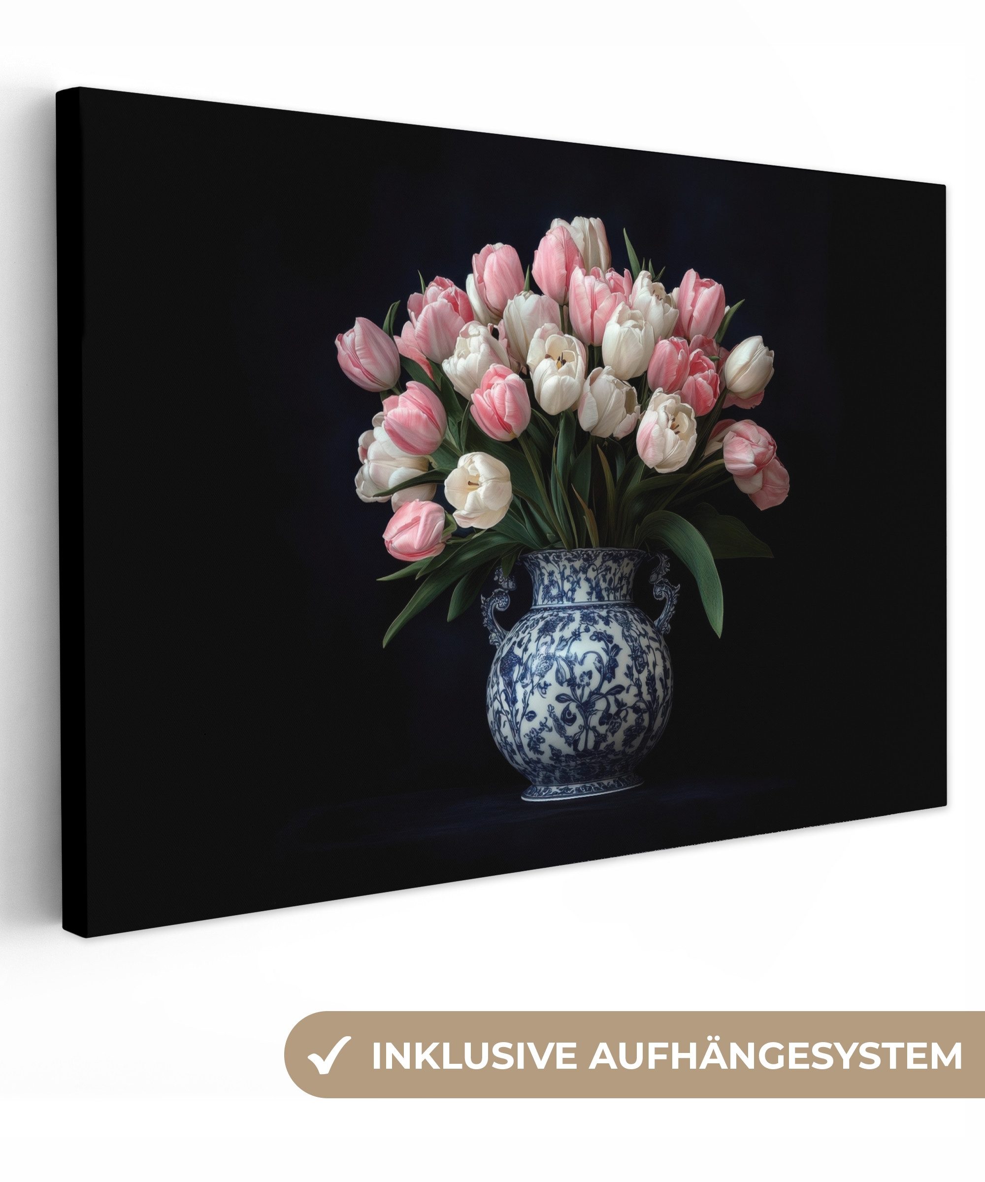 OneMillionCanvasses® Leinwandbild Blumen - Rosa - günstig online kaufen