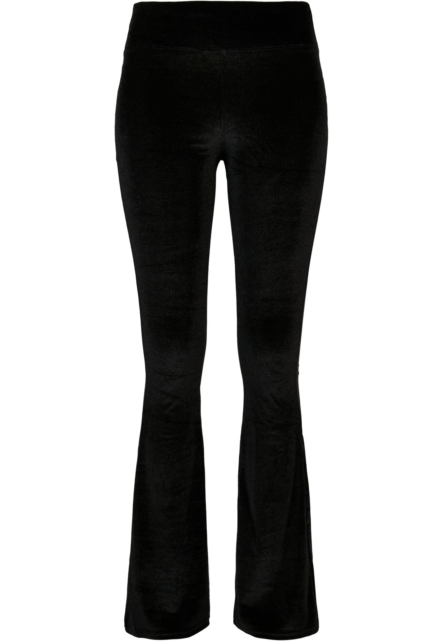 Leggings Urban Classics Damen Ladies High Waist Velvet Boot Cut Leggings