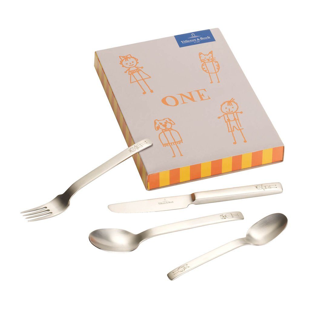 Villeroy & Boch Kinderbesteck Kid's Dining Kinderbesteck, 4tlg (4-tlg), 1 Personen, Edelstahl, Edelstahl, 4 Stck, spülmaschinenfest – Bild 3 von 3