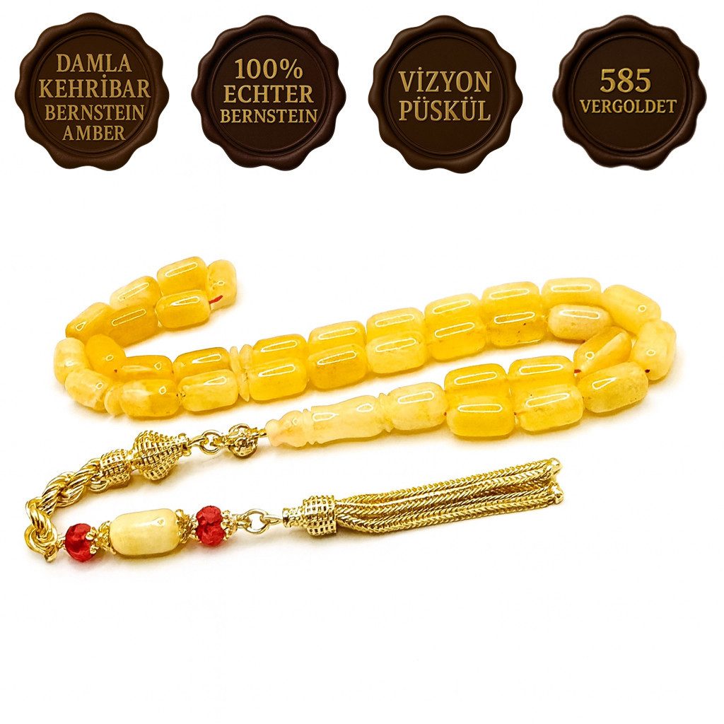 M-Punkt24 Кулоны Tesbih Tespih (18 Gramm Vizyon Püskül 925 Echt Silber, Gebetskette, Rosary, Misbah, Tasbih, Tasbeh)