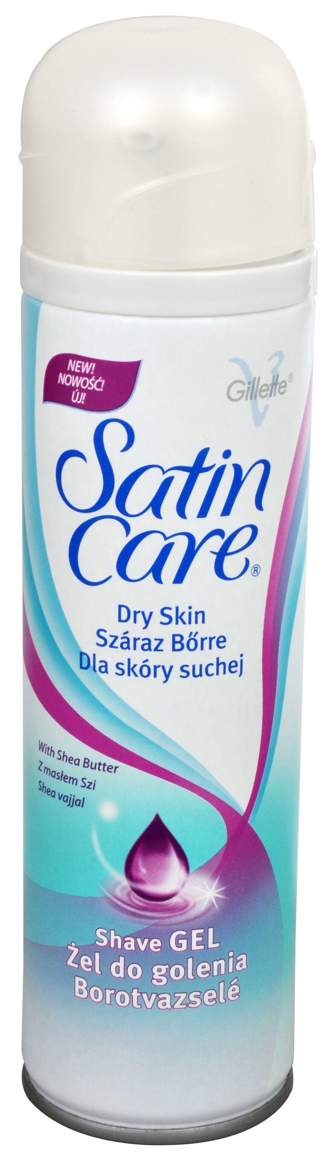 Gillette Rasiergel Shaving Gel with shea butter for dry Haut Satin Care