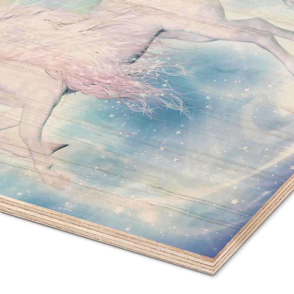 Posterlounge Wandbild Regenbogen-Einhorn Pegasus, Dolphins DreamDesign, erhältlich als Poster, Leinwandbild, Wandsticker oder Acrylglasbild