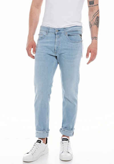 Replay Straight-Jeans GROVER in vielen verschiedenen Waschungen, mit Stretch