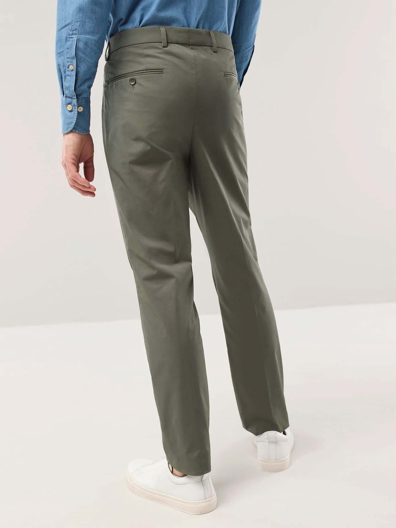 Walbusch Anzughose Herren Anzug-Hose aus Baumwollmix Modern Fit, modern