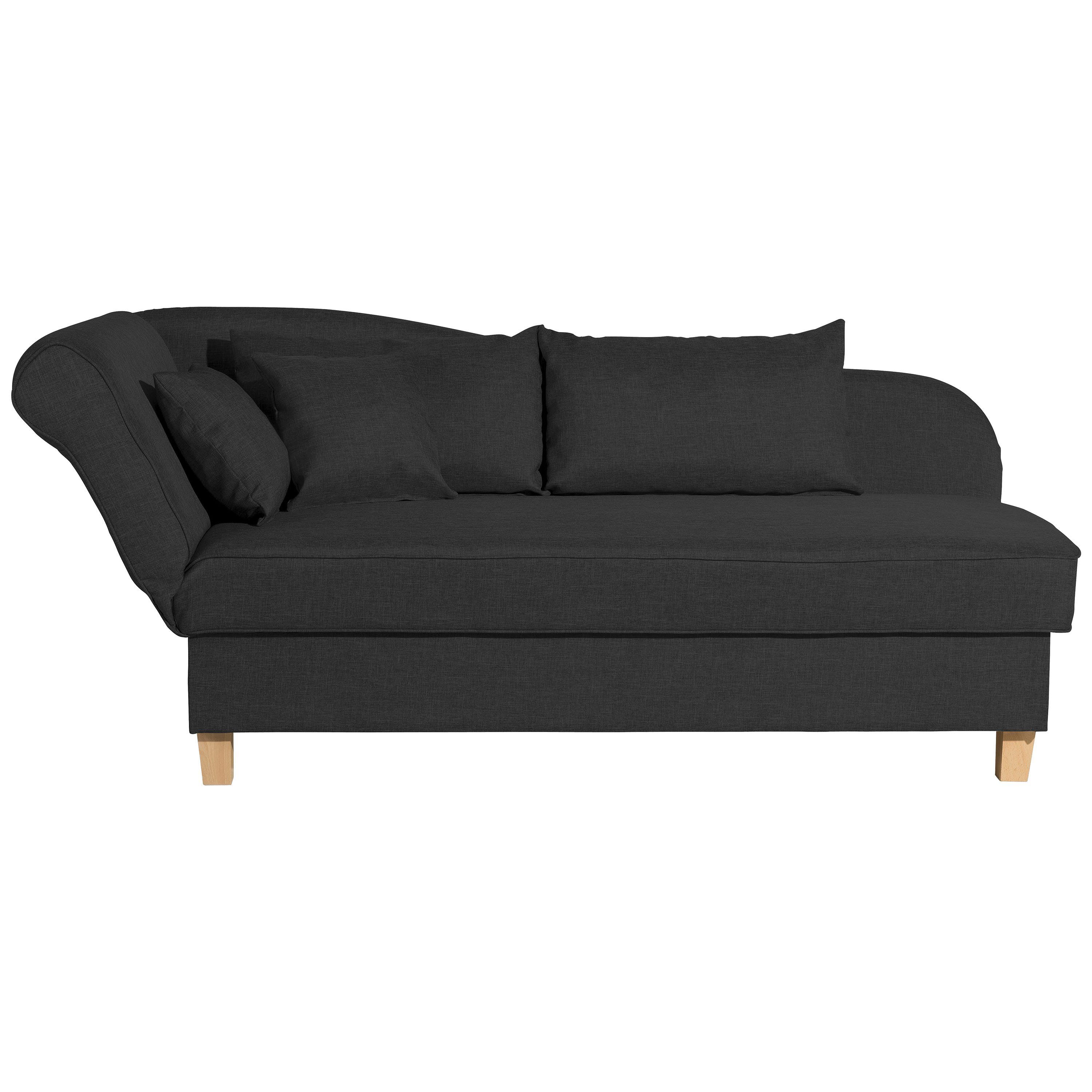 Max Winzer® Recamiere Selma, klappbares Armteil links, Federkern, Bettkasten, Bettfunktion