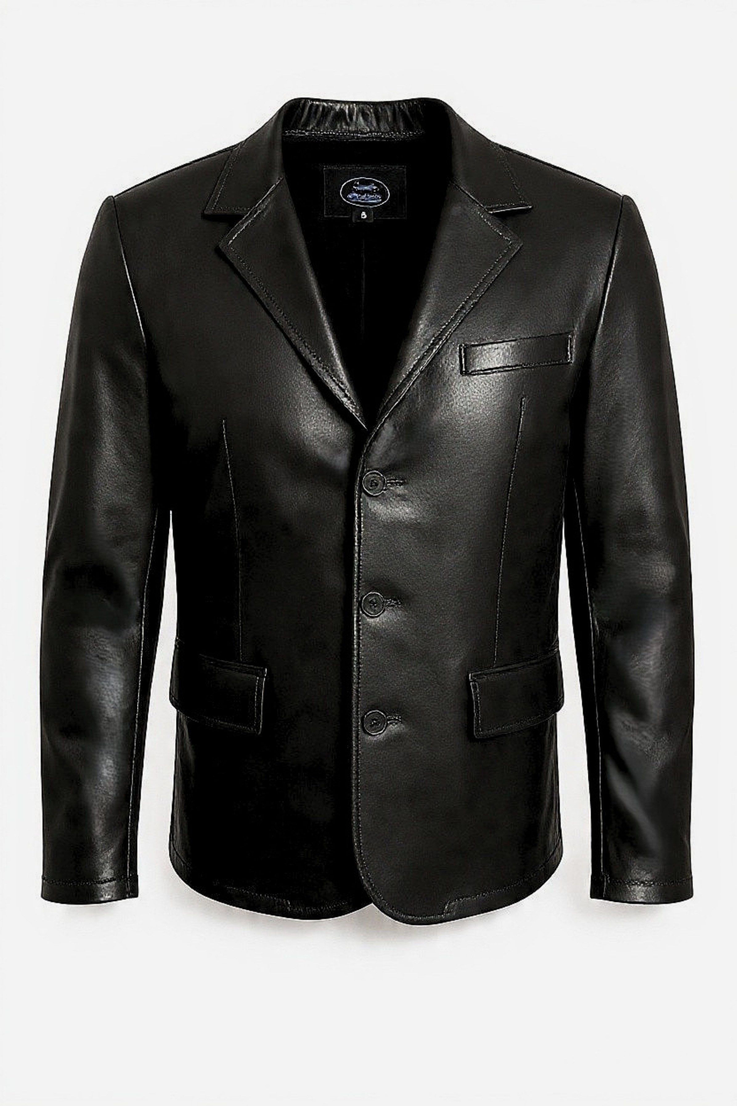 Be Noble Ledersakko Vancouver in schwarz Leder-Sakko in Edel-Business Style in schwarz für Herren