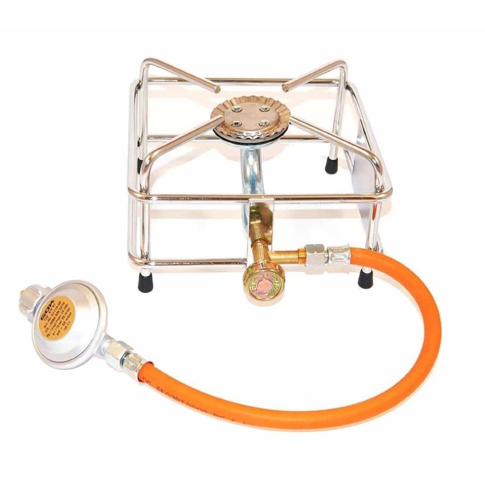 Lincar Gaskocher Hocker Kocher SET 2,5 KW m. Schlauch+Druckminder