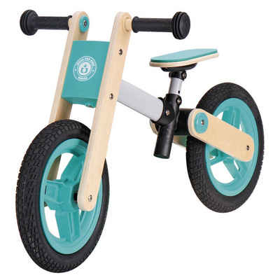 JH-Products Laufrad Kinder Holzlaufrad Sattel höhenverstellbar