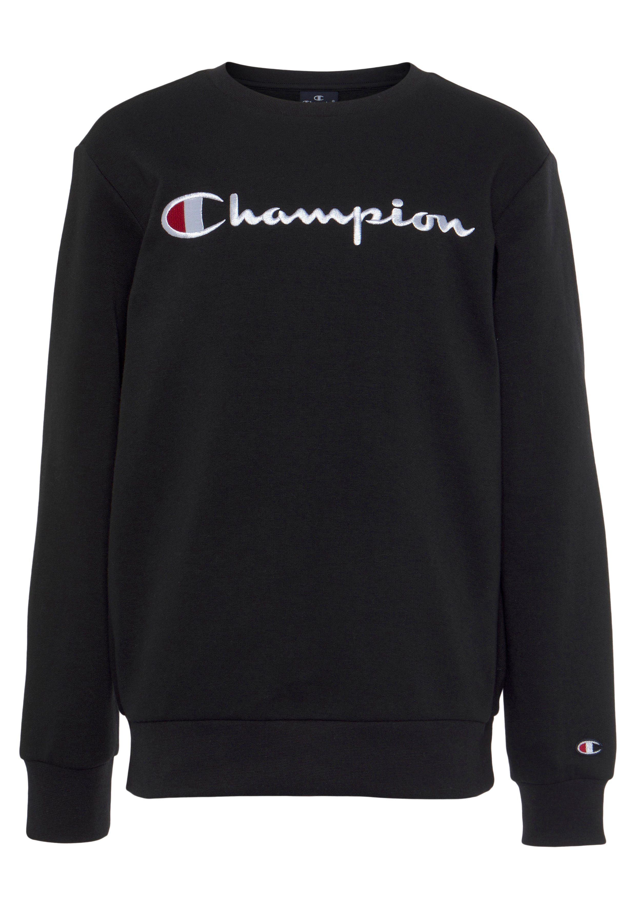 - Champion Classic für schwarz large Kinder Logo Sweatshirt Crewneck Sweatshirt