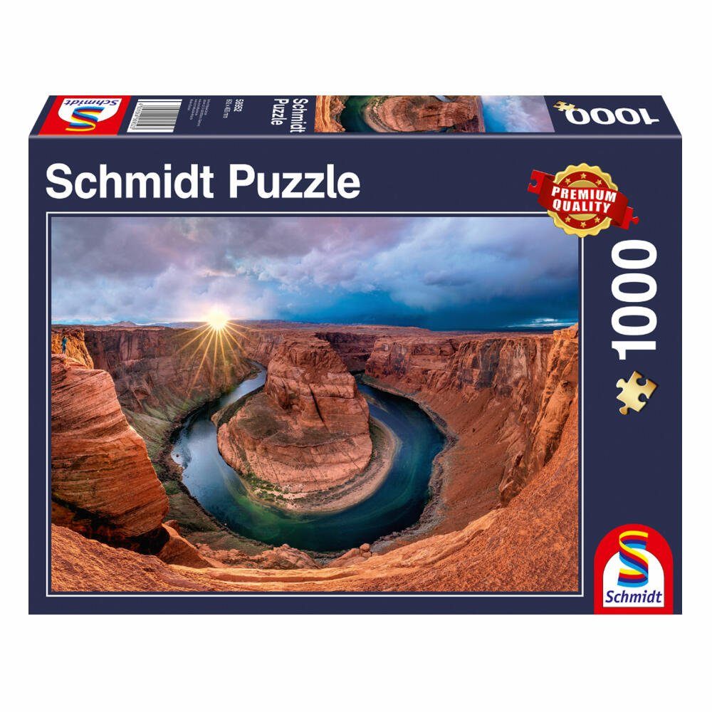 Schmidt Spiele Puzzle Glen Canyon - Horseshoe Bend am Colorado River, 1000 Puzzleteile