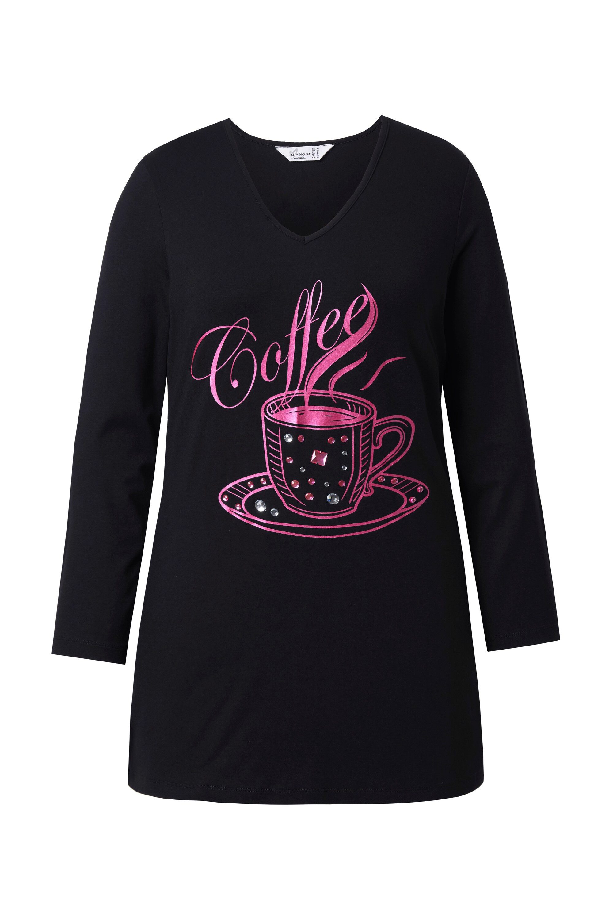 MIAMODA T-Shirt Langarmshirt Pailletten-Motiv Langarm günstig online kaufen