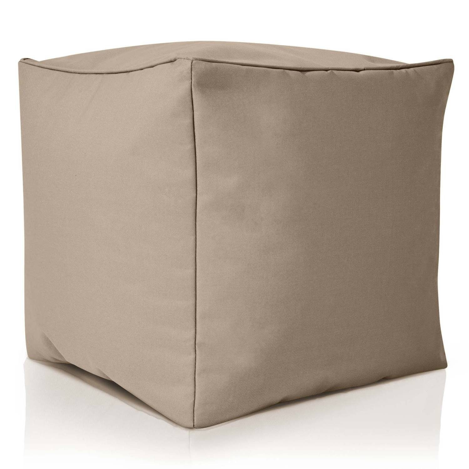 Erwachsene Sitzsäcke), Füllung, und für Bean Sitzkissen Sitz-Pouf Sitzhocker Fußhocker - 40x40x40cm Bodenkissen Sitzsack Green EPS-Perlen Kinder Hellgrau Cube mit (Hocker für Fußkissen