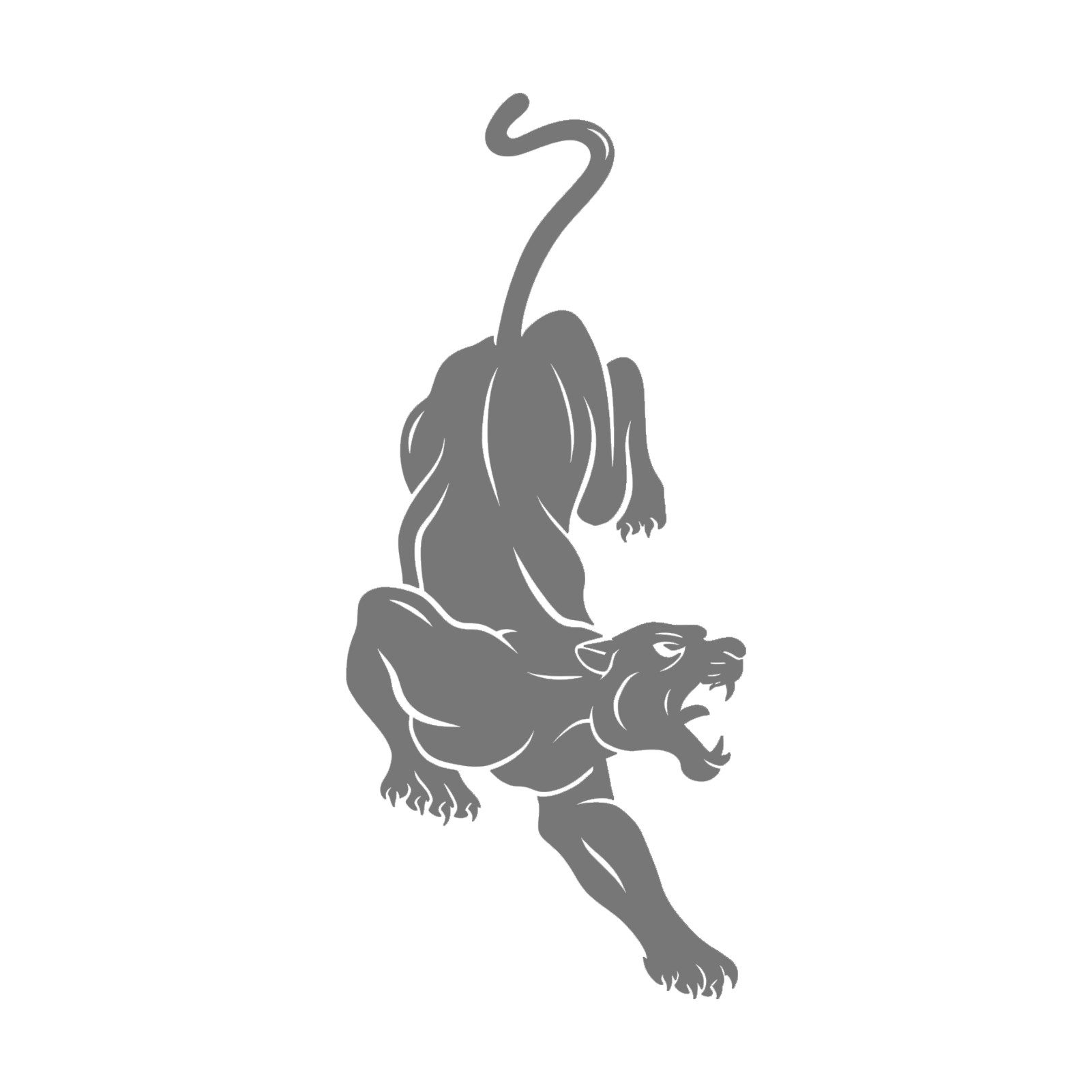 Jumpeak Wanddekoobjekt Wanddekoration “Cheetah”,Abstrakte Silhouetten,Dynamische Linien, Metall, 4 Farben, 5Größen, Wanddekoration für das Wohnzimmer,Kraftvoll