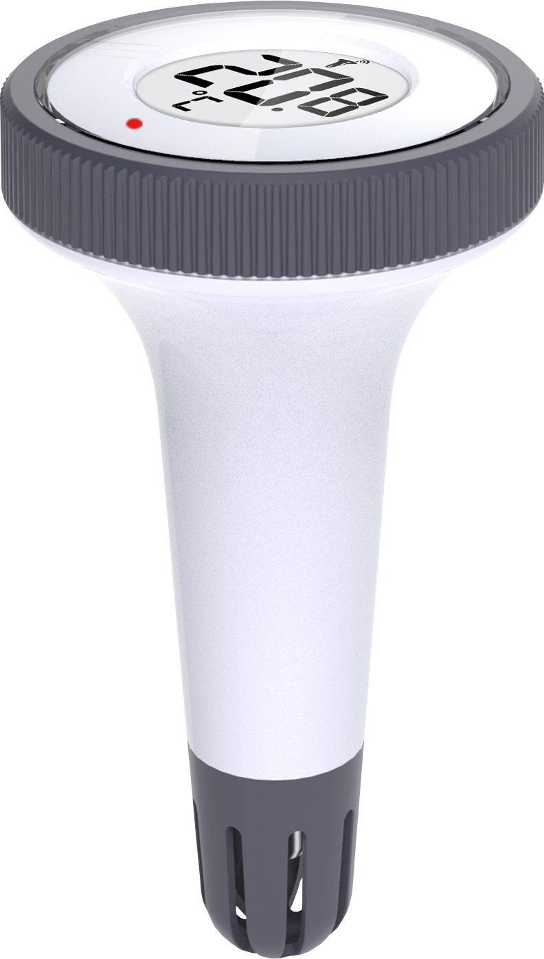 technoline Schwimmthermometer WS 9059, besteht aus Poolsensor und Innenstation, Digitales Poolthermometer mit Innenstation