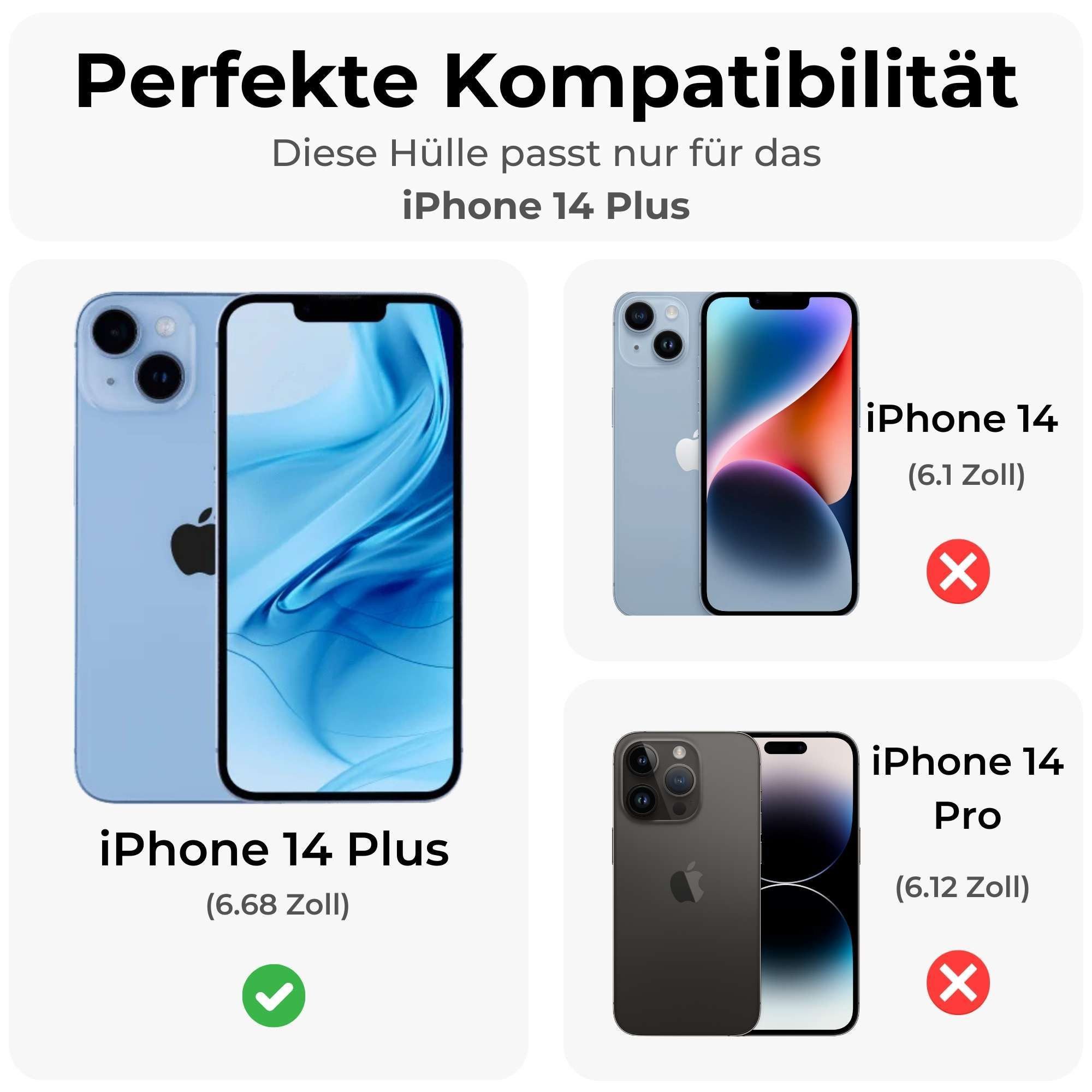 betterfon Handyhülle für Apple iPhone Schutzhülle Case, Magnetisches Laden, mattes Design, kratzfest & stoßfest verarbeitet