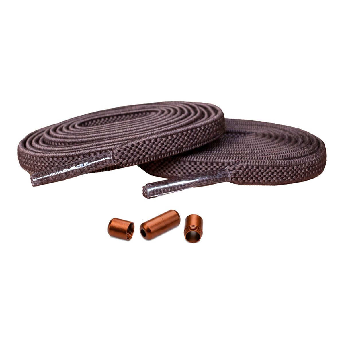 Basicwear Germany Schnürsenkel Elastische flache Schnürsenkel mit Drehverschluss