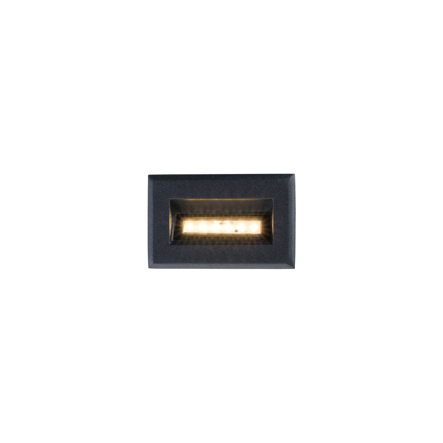 Licht-Erlebnisse Einbauleuchte ILMARO, LED fest integriert, Warmweiß, LED Aluminium IP65 warmweiß 3000 K 200 lm Schwarz eckig Modern