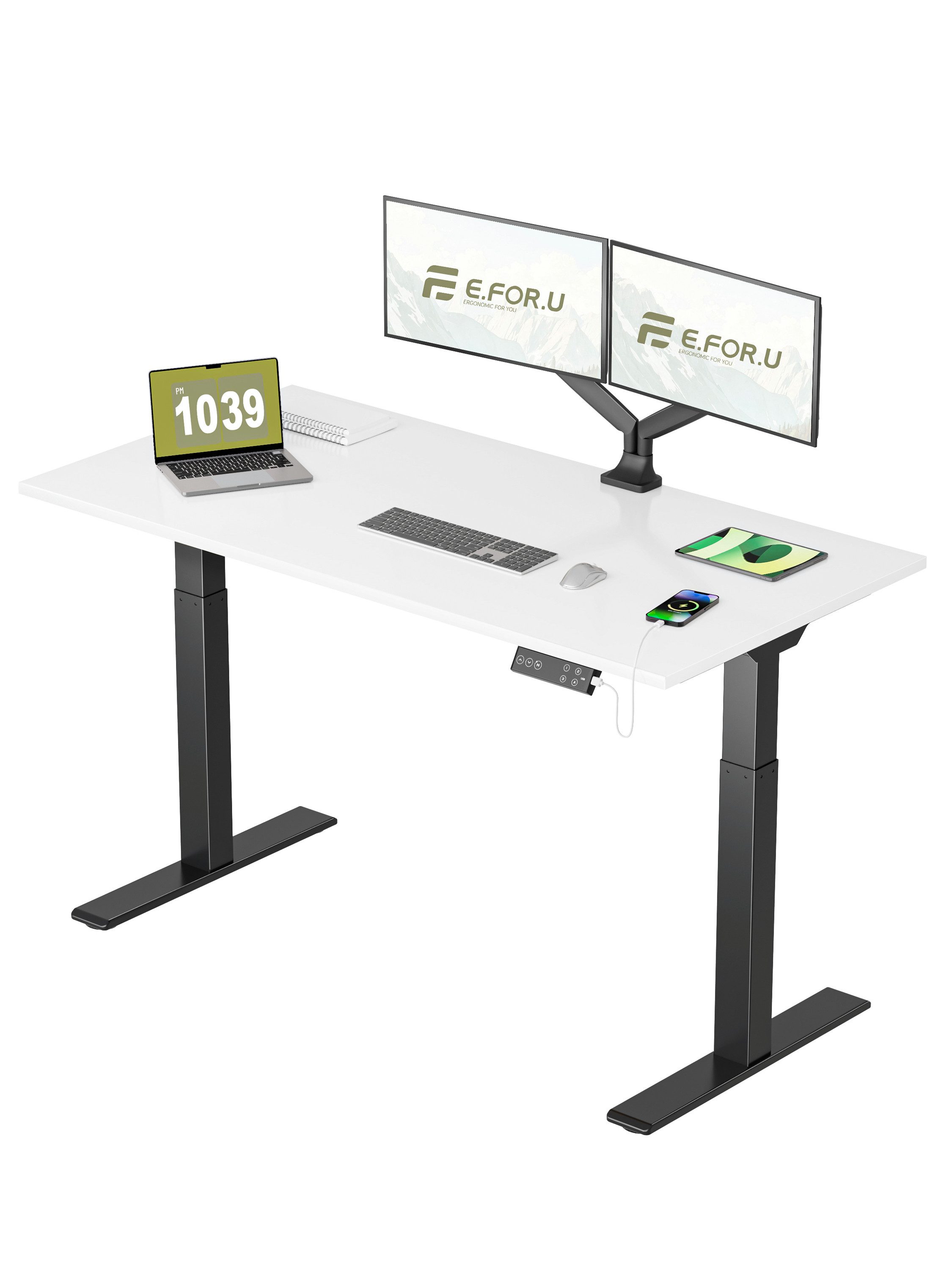 ERGOFINO Schreibtisch DT20LT höhenverstellbarer Schreibtisch (160x80 günstig online kaufen