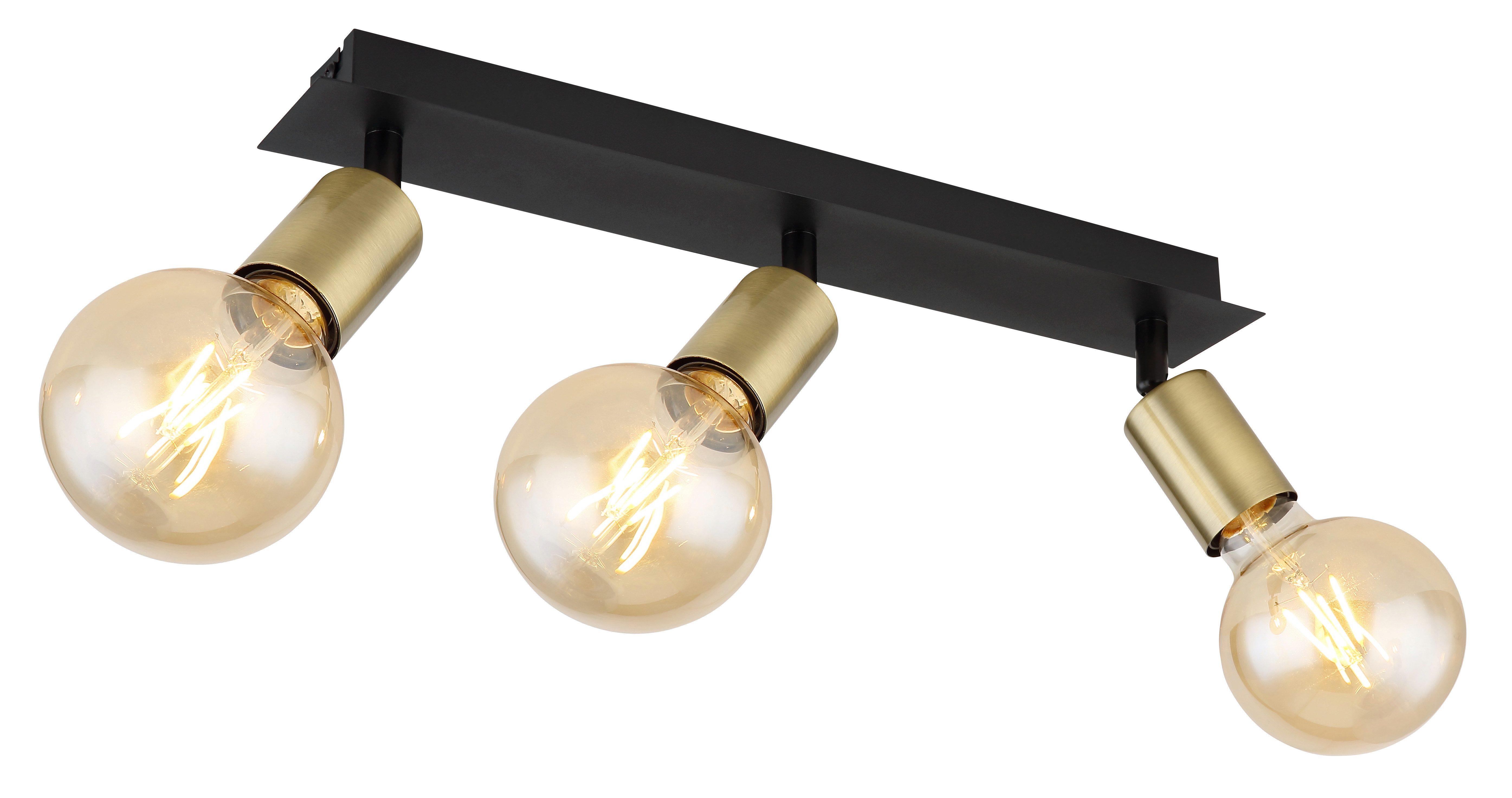GLOBO LIGHTING Deckenstrahler LILIANA, ohne Leuchtmittel, Deckenstrahler/altmessing/Flur/Wohnzimmer