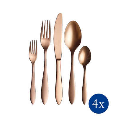 Villeroy & Boch Besteck-Set Manufacture Cutlery Tafelbesteck 20tlg. (20-tlg), 4 Personen, Edelstahl