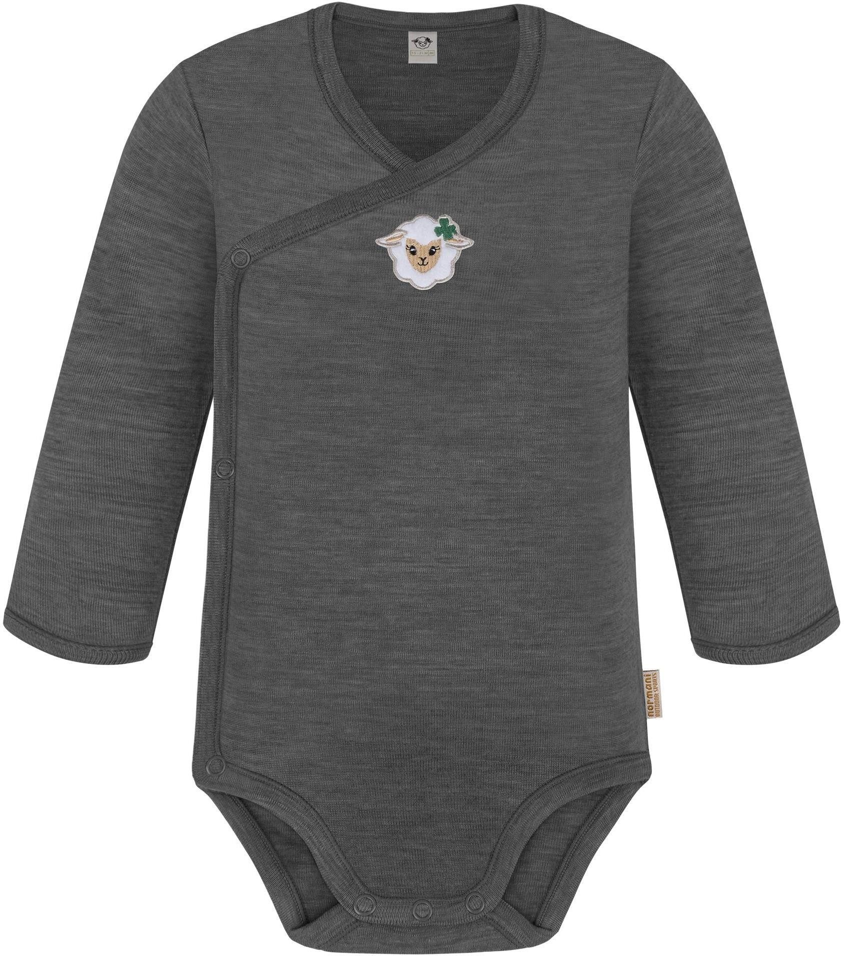 Langarmwickelbody Baby Merino Wickelbody Langarm Kaitaia