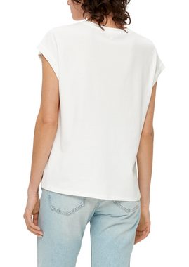 s.Oliver Kurzarmshirt T-Shirt mit Frontprint