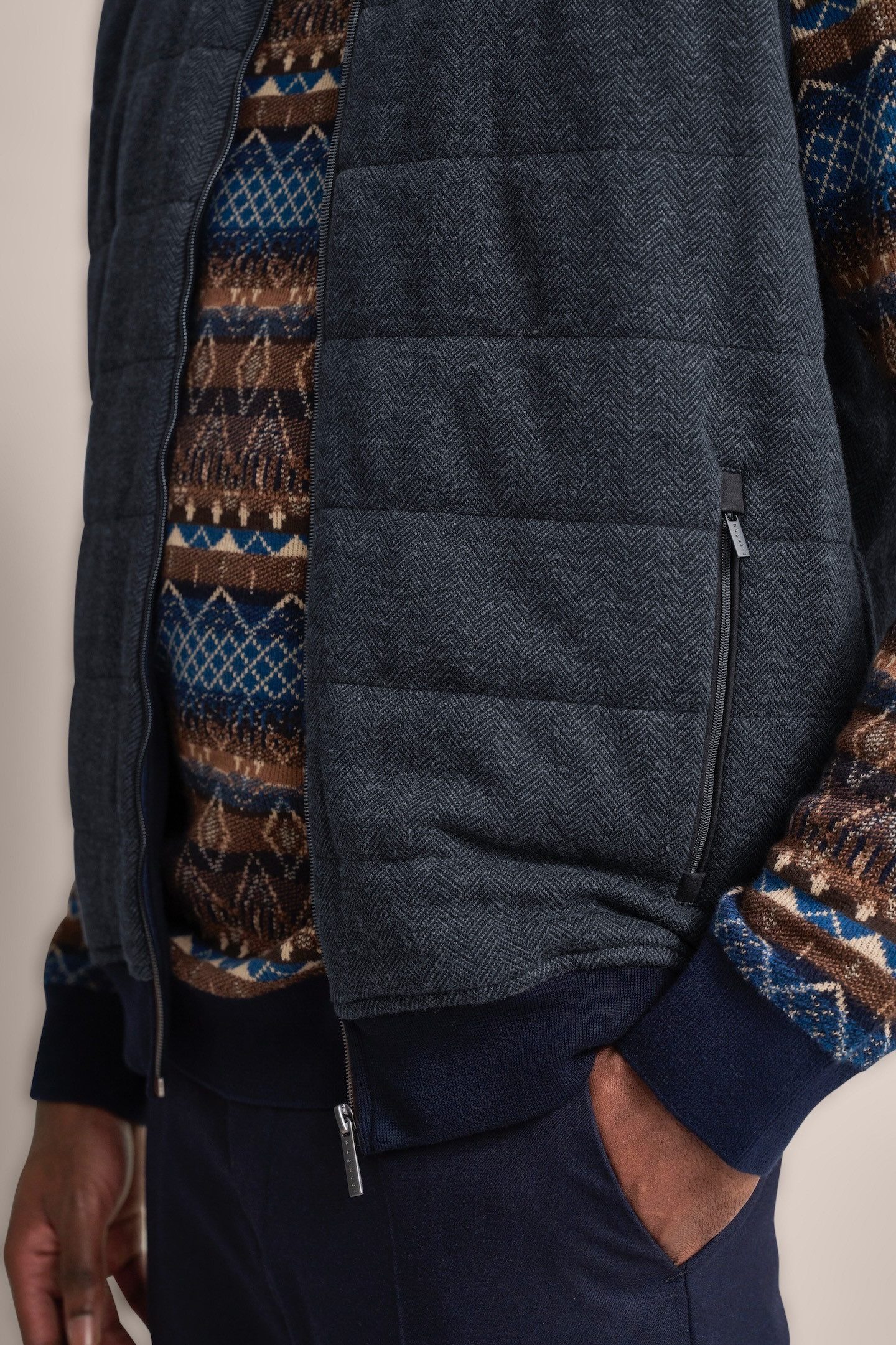 bugatti Sweatweste mit Steppung