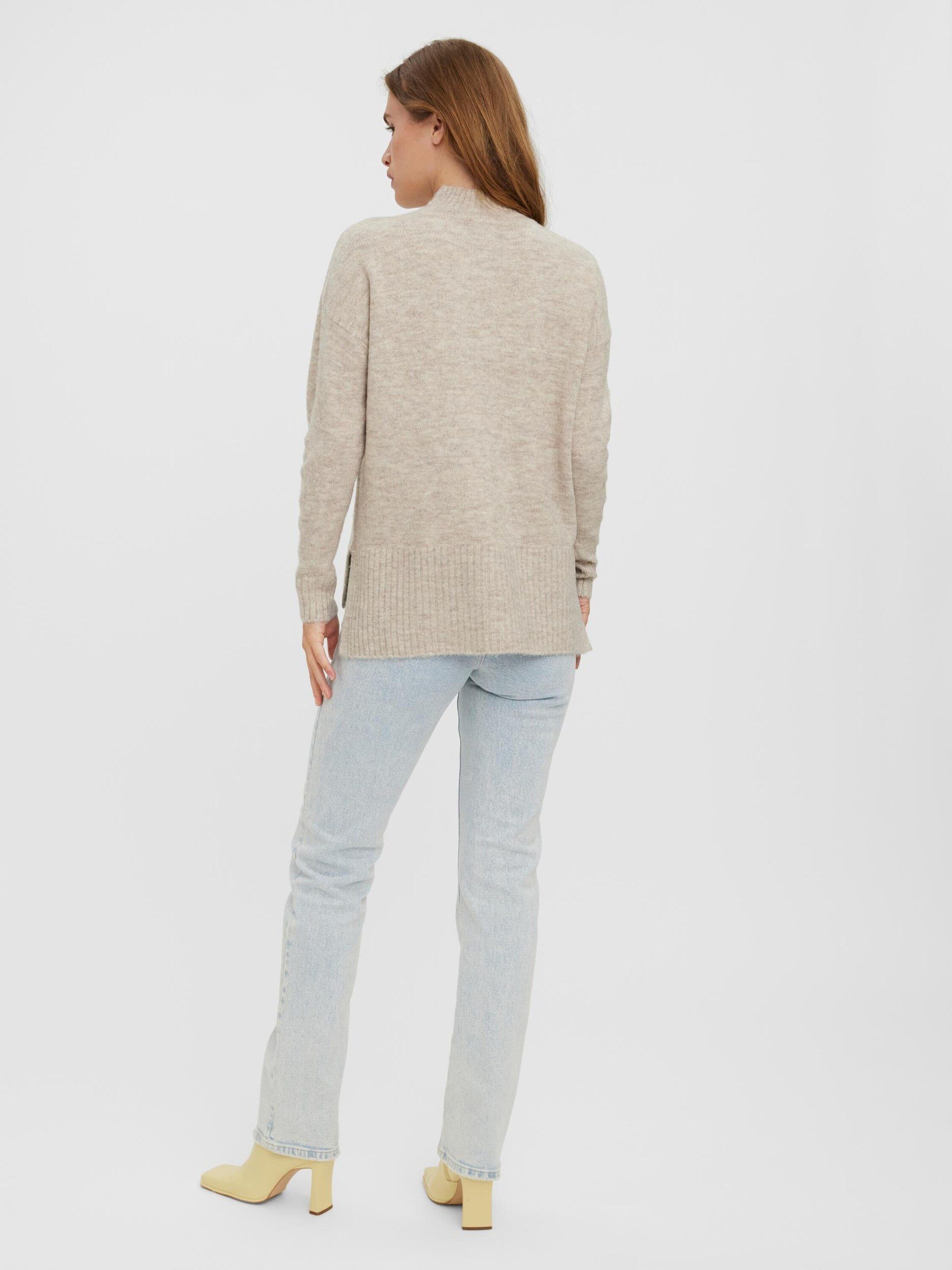 Vero Moda Rundhalspullover VMLefile (1-tlg) Plain/ohne Details günstig online kaufen