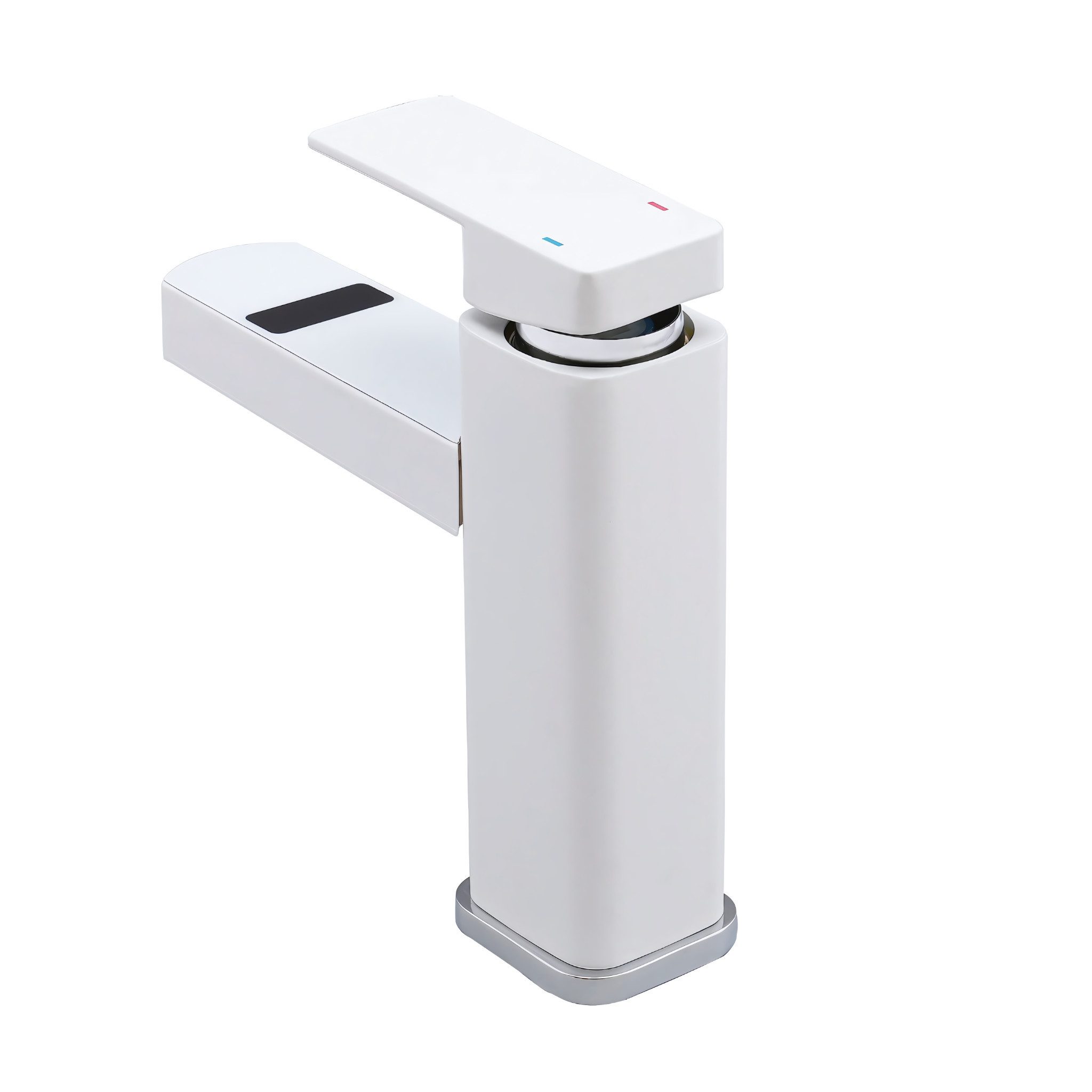 HS.SUPPLY Badarmatur Digitaler Wasserhahn mit Temperaturanzeige (Komplettset, Wasserhahn) internes Wasserkraftwerk, Touch, Temperaturanzeige, etc.